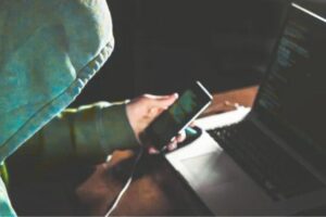 Phone and laptop